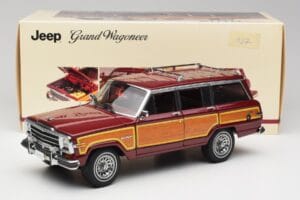 Jeep Grand Wagoneer Classic Raudonas AUTOart 1:18 74002 Metalas - nuotrauka 8 iš 8