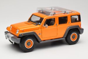 Jeep Rescue Concept Oranžinis Maisto 1:18 36699 Metalas