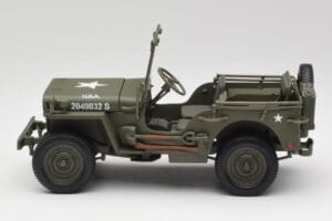 Jeep Willys Karinis Žalias Gate 1:18 1061 Metalas - nuotrauka 4 iš 8