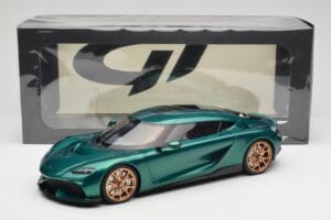 Koenigsegg Gemera Racing Green GT Spirit 1:18 GT888 Derva - nuotrauka 5 iš 5