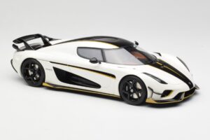 Koenigsegg Regera Crystal Baltas GT Spirit 1:18 GT913 Derva - nuotrauka 4 iš 6