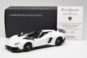 Lamborghini Aventador J Baltas AUTOart 1:18 74674 Metalas - nuotrauka 8 iš 8