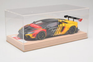 Lamborghini Aventador Liberty Walk Infinite Juodas Geltonas Timothy & Pierre 1:18 REMC035 Metalas - nuotrauka 6 iš 7