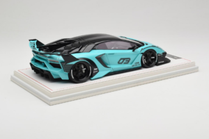 Lamborghini Aventador Liberty Walk LB-Silhouette WORKS GT Evo Mėtų Žalias IVY 1:18 REMC001 Derva - nuotrauka 3 iš 7