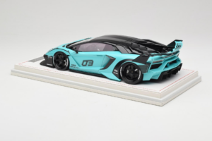 Lamborghini Aventador Liberty Walk LB-Silhouette WORKS GT Evo Mėtų Žalias IVY 1:18 REMC001 Derva - nuotrauka 5 iš 7