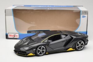 Lamborghini Centenario Pilkas Maisto 1:18 31386-M1 Metalas - nuotrauka 8 iš 8