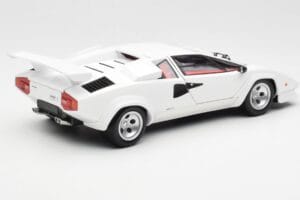 Lamborghini Countach LP500S Baltas Kyosho 1:18 08320E Metalas - nuotrauka 3 iš 8