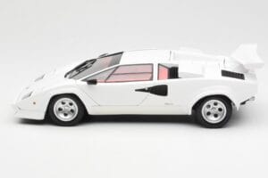 Lamborghini Countach LP500S Baltas Kyosho 1:18 08320E Metalas - nuotrauka 4 iš 8