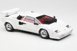 Lamborghini Countach LP500S Baltas Kyosho 1:18 08320E Metalas - nuotrauka 6 iš 8