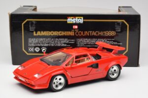 Lamborghini Countach Raudonas Bburago 1:18 3047-M1 Metalas - nuotrauka 8 iš 8