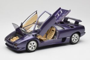 Lamborghini Diablo Violetinis Maisto 1:18 3028 Metalas - nuotrauka 2 iš 8