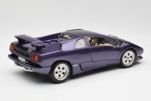 Lamborghini Diablo Violetinis Maisto 1:18 3028 Metalas - nuotrauka 3 iš 8