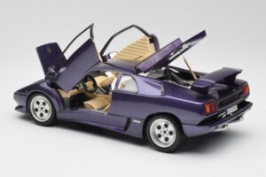 Lamborghini Diablo Violetinis Maisto 1:18 3028 Metalas - nuotrauka 5 iš 8