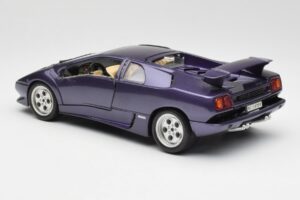 Lamborghini Diablo Violetinis Maisto 1:18 3028 Metalas - nuotrauka 7 iš 8