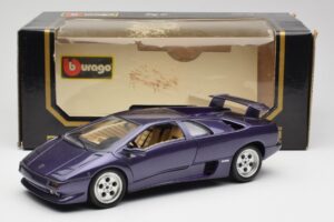Lamborghini Diablo Violetinis Maisto 1:18 3028 Metalas - nuotrauka 8 iš 8