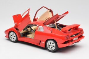 Lamborghini Diablo Raudonas Bburago 1:18 3028-M1 Metalas - nuotrauka 5 iš 8