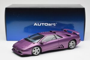 Lamborghini Diablo SE30 Jota Metallic Violetinis AUTOart 1:18 79142 Kompozitas - nuotrauka 8 iš 8