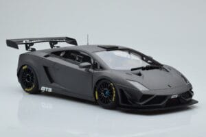 Lamborghini Gallardo GT3 FL2 Tamsiai Pilkas AUTOart 1:18 81360 Metalas - nuotrauka 6 iš 8