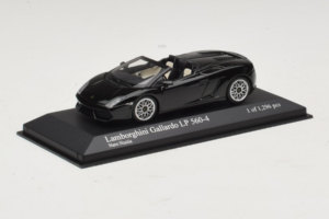 Lamborghini Gallardo LP560-4 Spyder Juodas Minichamps 1:43 400103830 Metalas - nuotrauka 2 iš 5
