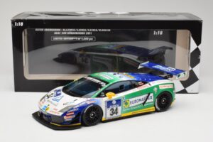 Lamborghini Gallardo LP600+ GT3 Reiter Engineering #34 H-J. Stuck / D. Rostek ADAC 24 Hours Nurburgring 2011 Minichamps 1:18  - nuotrauka 6 iš 6