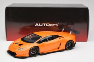 Lamborghini Huracan LP620-2 Super Trofeo Arancio Borealis Pearl Effect Oranžinis AUTOart 1:18 81558 Metalas - nuotrauka 8 iš 8