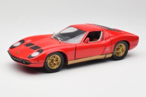Lamborghini Miura Raudonas Anson 1:18 30302 Metalas