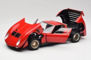 Lamborghini Miura SVR Raudonas & Juodas Kyosho 1:18 08319R Metalas - nuotrauka 2 iš 8