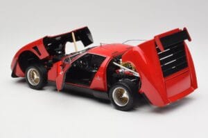 Lamborghini Miura SVR Raudonas & Juodas Kyosho 1:18 08319R Metalas - nuotrauka 5 iš 8