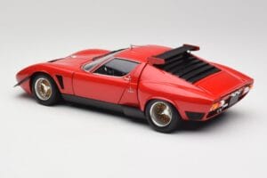 Lamborghini Miura SVR Raudonas & Juodas Kyosho 1:18 08319R Metalas - nuotrauka 7 iš 8