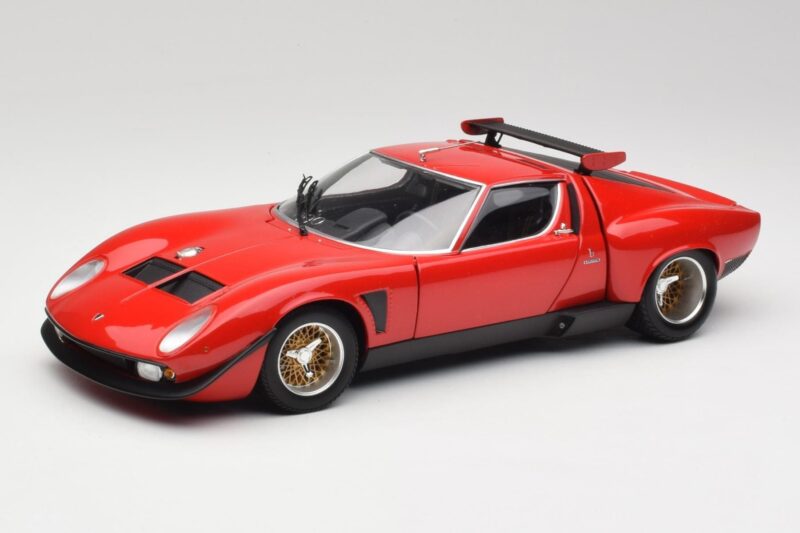 Lamborghini Miura SVR Raudonas & Juodas Kyosho 1:18 08319R Metalas