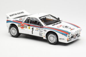 Lancia 037 Martini #1 W. Rohrl / C. Geistdorfer Winner Rally Monte Carlo 1983 Nakties Versija Kyosho 1:18 08306A Metalas - nuotrauka 6 iš 8