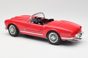Lancia Aurelia B24 Spider Raudonas Bburago 1:18 3010 Metalas - nuotrauka 7 iš 8