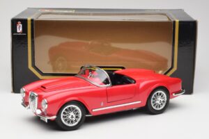 Lancia Aurelia B24 Spider Raudonas Bburago 1:18 3010 Metalas - nuotrauka 8 iš 8