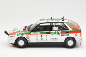 Lancia Delta HF 4WD #1 D. Cerrato Totip Rally Targa Florio 1987 Kyosho 1:18 08960C Metalas - nuotrauka 4 iš 8