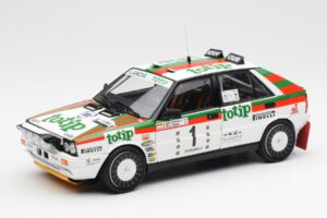 Lancia Delta HF 4WD #1 D. Cerrato Totip Rally Targa Florio 1987 Kyosho 1:18 08960C Metalas