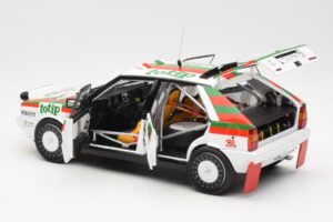 Lancia Delta HF 4WD #1 D. Cerrato Totip Rally Targa Florio 1987 Kyosho 1:18 08960C Metalas - nuotrauka 5 iš 8
