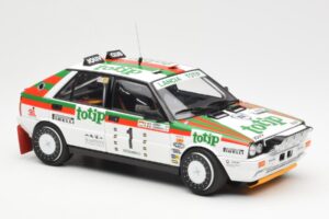 Lancia Delta HF 4WD #1 D. Cerrato Totip Rally Targa Florio 1987 Kyosho 1:18 08960C Metalas - nuotrauka 6 iš 8