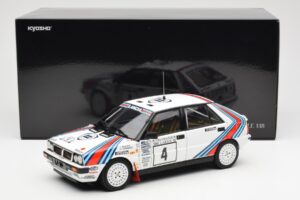 Lancia Delta HF 4WD #4 M. Alen / I. Kivimaki Martini Rally 1000 Lakes 1987 Kyosho 1:18 08960B Metalas - nuotrauka 8 iš 8