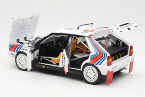 Lancia Delta HF 4WD #6 M. Biasion / T. Siviero Martini Rally Monte Carlo 1987 Kyosho 1:18 08960A Metalas - nuotrauka 5 iš 8