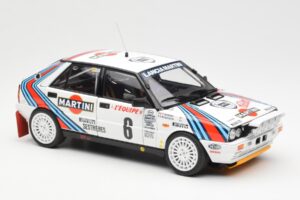 Lancia Delta HF 4WD #6 M. Biasion / T. Siviero Martini Rally Monte Carlo 1987 Kyosho 1:18 08960A Metalas - nuotrauka 6 iš 8