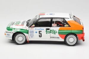 Lancia Delta HF Integrale Evo II Totip #5 A. Aghini / S. Farnocchia Rally Monte Carlo 1993 Kyosho 1:18 08348F Metalas - nuotrauka 4 iš 8