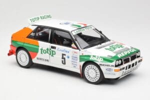 Lancia Delta HF Integrale Evo II Totip #5 A. Aghini / S. Farnocchia Rally Monte Carlo 1993 Kyosho 1:18 08348F Metalas - nuotrauka 6 iš 8