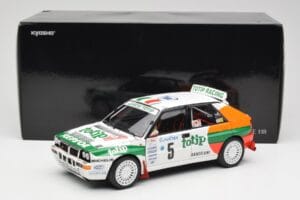 Lancia Delta HF Integrale Evo II Totip #5 A. Aghini / S. Farnocchia Rally Monte Carlo 1993 Kyosho 1:18 08348F Metalas - nuotrauka 8 iš 8