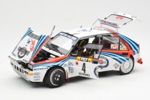 Lancia Delta HF Integrale Evo Martini #4 D. Auriol / B. Occelli Winner Rally Monte Carlo 1992 Kyosho 1:18 08348A Metalas - nuotrauka 2 iš 8