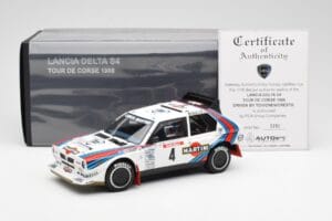 Lancia Delta S4 Martini #4 H. Toivonen / S. Cresto Rally Tour de Corse 1986 AUTOart 1:18 88620 Metalas - nuotrauka 8 iš 8