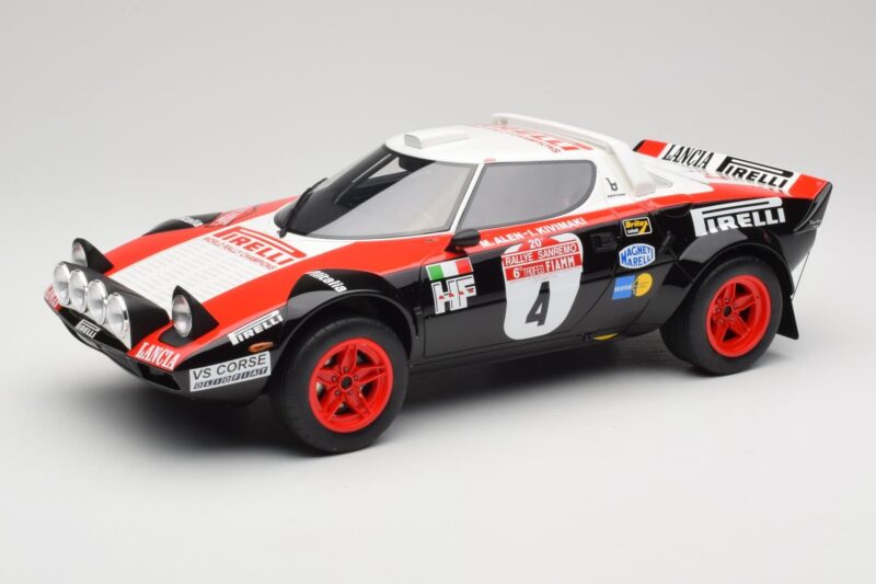 Lancia Stratos HF Gr.4 Juodas #0 M. Alen / I. Kivimäki Rally San Remo 1978 Otto 1:12 G088 Derva