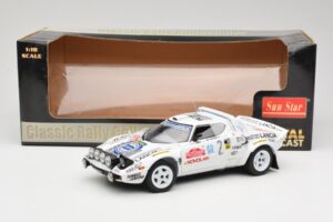 Lancia Stratos HF #2 Jolly Club A. Fassina / M. Mannini Rally Sanremo 1979 Sun Star 1:18 4510 Metalas - nuotrauka 6 iš 6