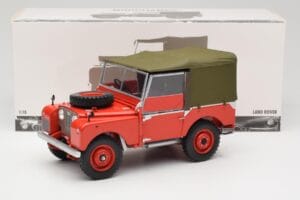 Land Rover 88 Series I Raudonas Minichamps 1:18 150168910 Metalas - nuotrauka 8 iš 8