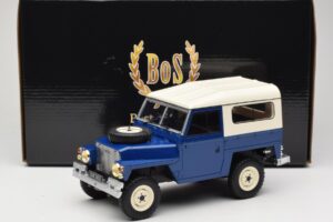 Land Rover Lightweight Series III Tamsiai Mėlynas BoS Models 1:18 BOS382 Derva - nuotrauka 6 iš 6