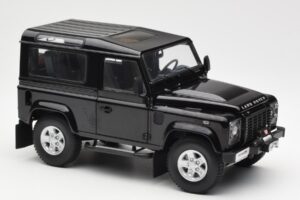 Land Rover Defender 90 Santorini Juodas Metalas Kyosho 1:18 08901BK Metalas - nuotrauka 6 iš 8
